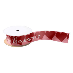 Love Ribbon Paper Valentine's Customized Ribbon Satin Ribbon