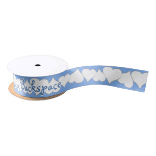 Love Ribbon Paper Valentine's Customized Ribbon Satin Ribbon