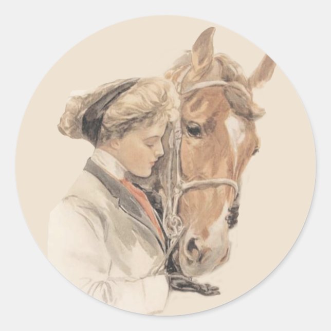 Love Rides On Four Legs Sticker (Front)