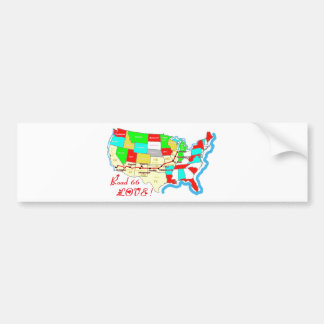 LOVE ROAD 66.png Bumper Sticker