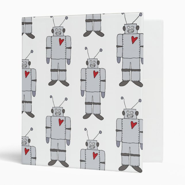 Love Robots Three RIng Binder (Front/Inside)