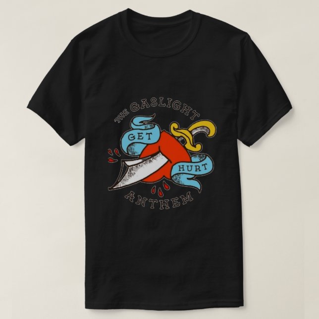Love Rock Band Gaslight Anthem Tour Gift T-Shirt (Design Front)