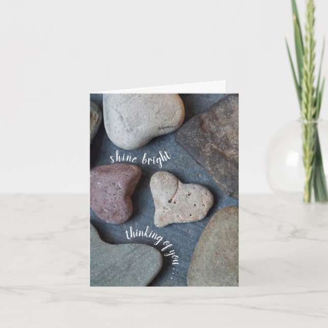Love Rocks Shine Bright Penser à votre carte (Devant)