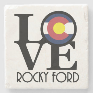 LOVE Rocky Ford Coloradoa Stone Coaster
