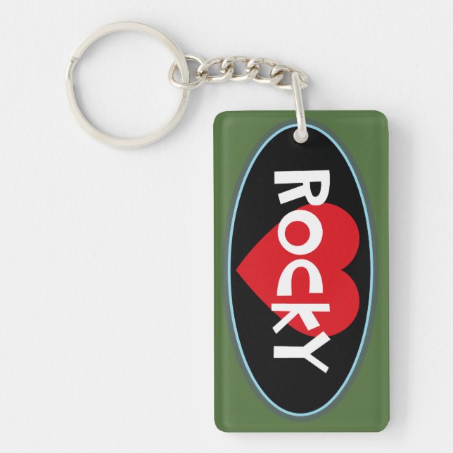 Love ROCKY Keychain (Front)