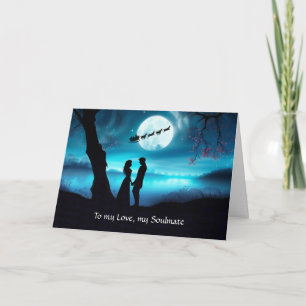 Love Romance Christmas Holiday with Couple  Card