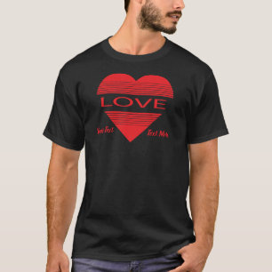 Love & Romance Concept Design with Heart Elements T-Shirt