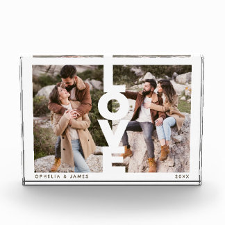 Love Romantic Couple Photo Collage Photo Block