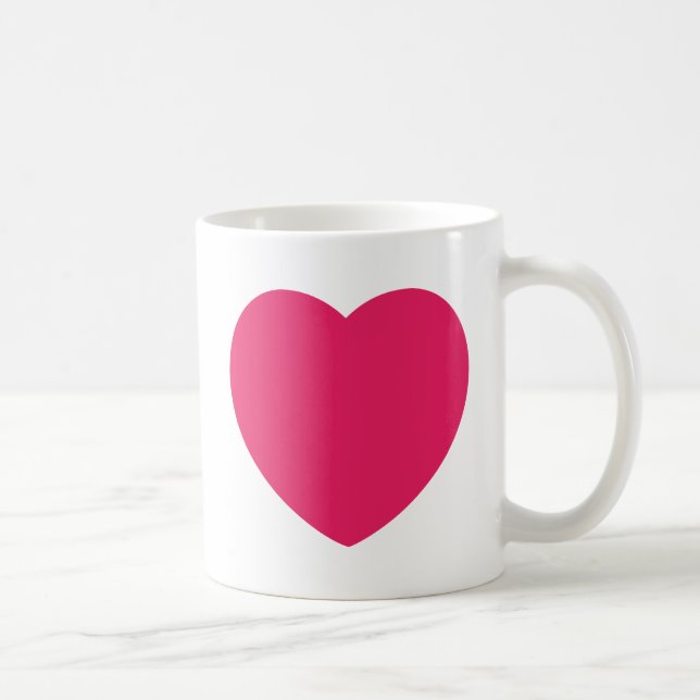 Love Romantic Red Heart Mug (Right)