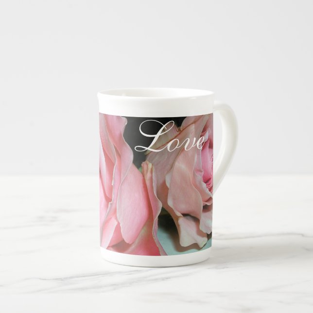 Love Rose Bone China Mug (Front Right)