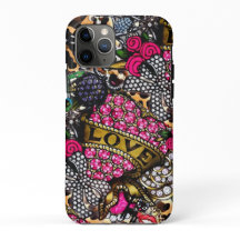 Love Rose Diamond Mosaic Cell Phone Case