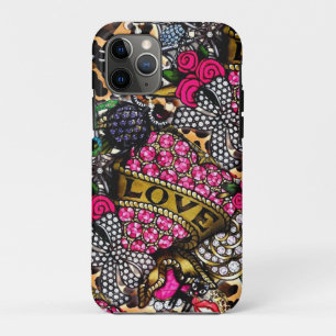 Love Rose Diamond Mosaic Cell Phone Case