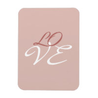 Love Rose Gold Colour Calligraphy Script