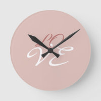 Love Rose Gold Colour Calligraphy Script