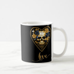 Love Roses Skull For Valentine´s Love Rock For Men Coffee Mug