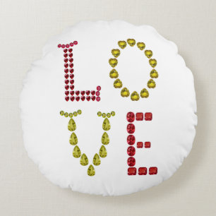 Love Round Pillow