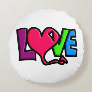 Love  round pillow
