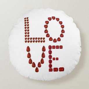 Love Round Pillow