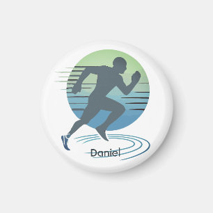 Love Running Marathon Competitive Runner Custom Magnet