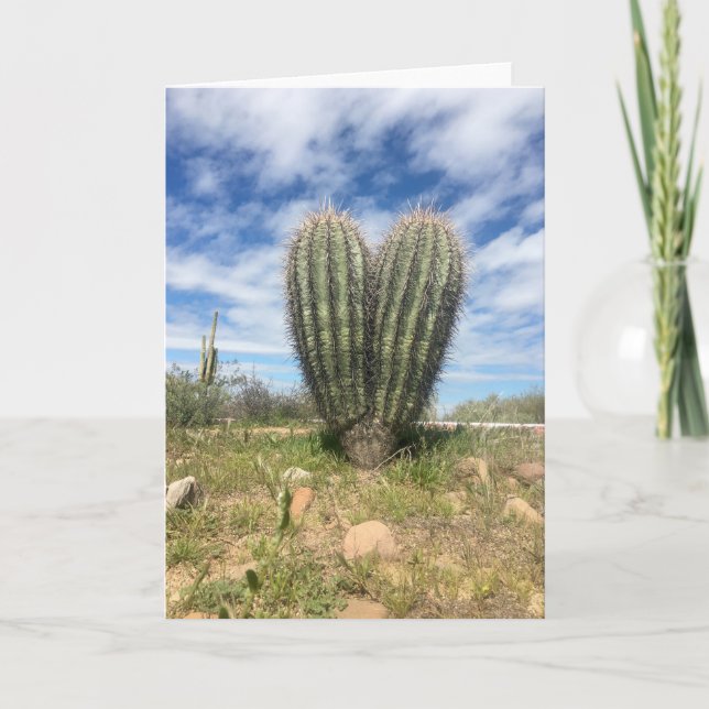 love saguaro greeting card (Front)