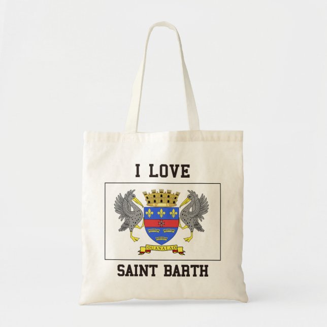 Love Saint Barth Tote Bag (Front)