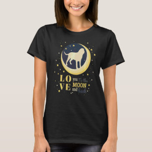 Love Saint Hubert's Dog Bloodhound To The Moon T-Shirt