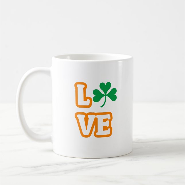 "LOVE" (SAINT PATRICK'S EDITION) Mug (Left)