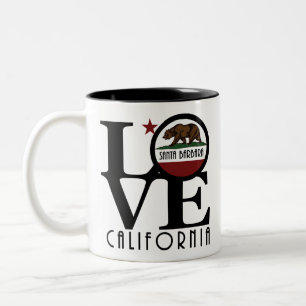 LOVE Santa Barbara 11oz Two-Tone Coffee Mug