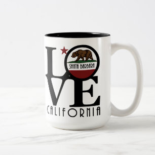 LOVE Santa Barbara 15oz Two-Tone Coffee Mug