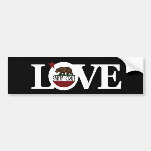 LOVE Santa Cruz Bumper Sticker
