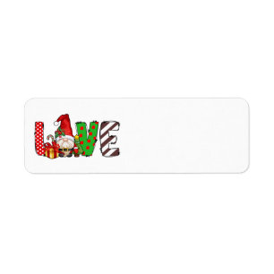 Love Santa Gnome Address Labels