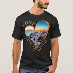 Love Santorini Greece T-Shirt