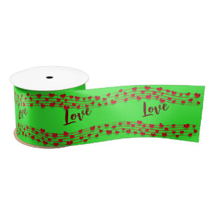 Love  satin ribbon