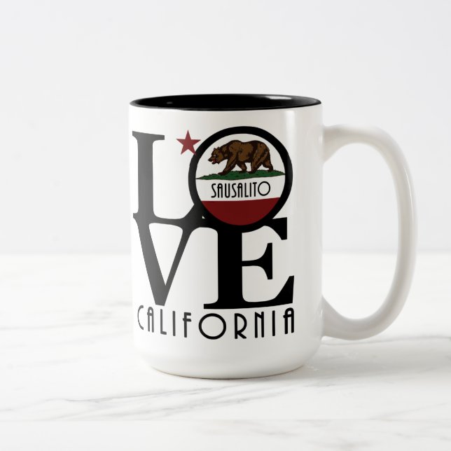 LOVE Sausalito 15oz Two-Tone Coffee Mug (Right)