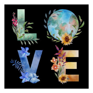 LOVE SAVE OUR PLANET  POSTER