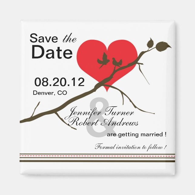 Love -Save the date magnets (Front)