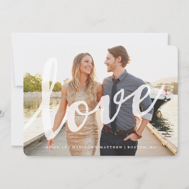 Love | Save the Date Photo Card (Front)