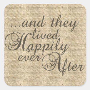 Love saying quote burlap design stickers