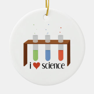 Love Science Ceramic Ornament