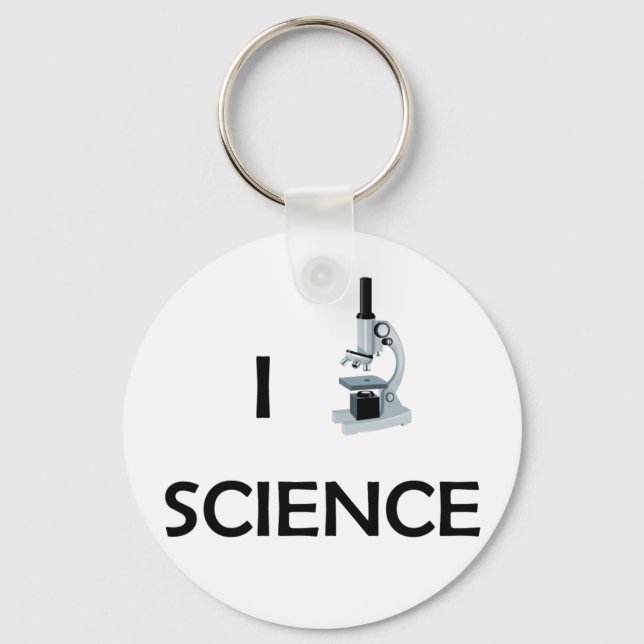 Love Science Microscope Keychain (Front)