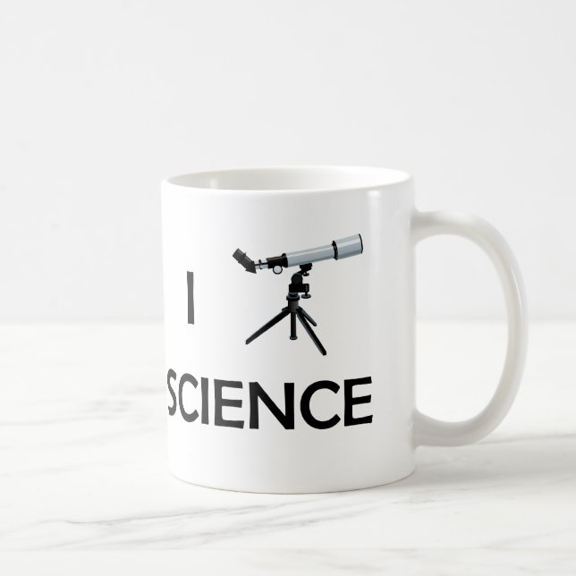 Love Science Telescope Coffee Mug (Right)
