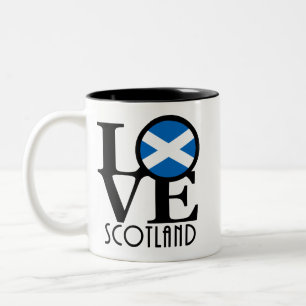 LOVE Scotland 11oz Two-Tone Coffee Mug