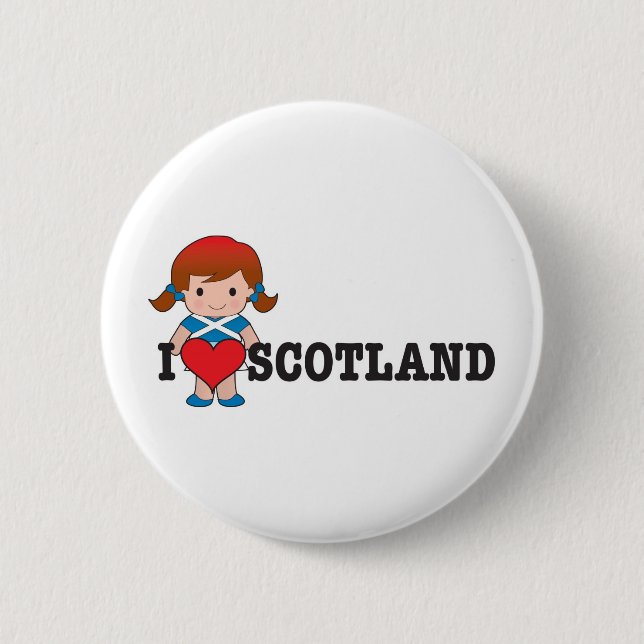 Love Scotland 2 Inch Round Button (Front)