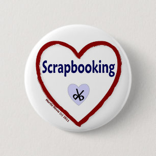 Love Scrapbooking 2 Inch Round Button
