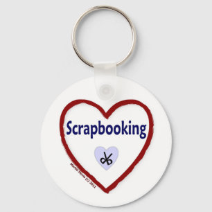 Love Scrapbooking Keychain