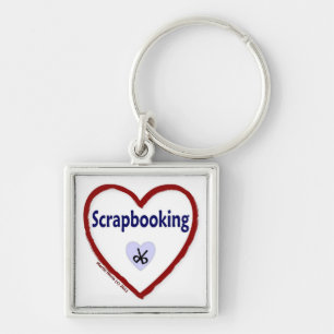 Love Scrapbooking Keychain