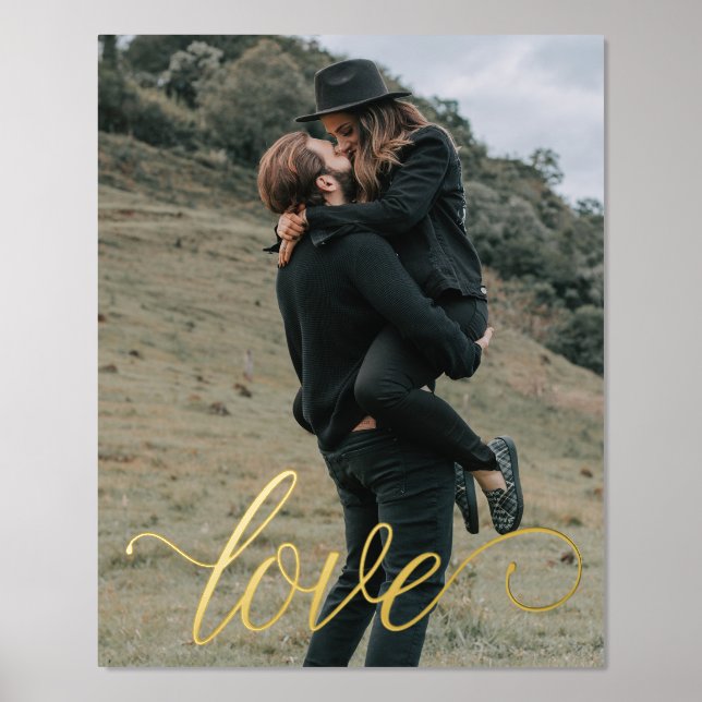 Love Script Couple Foil Prints (Front)
