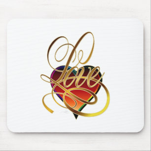 Love Script Mouse Pad