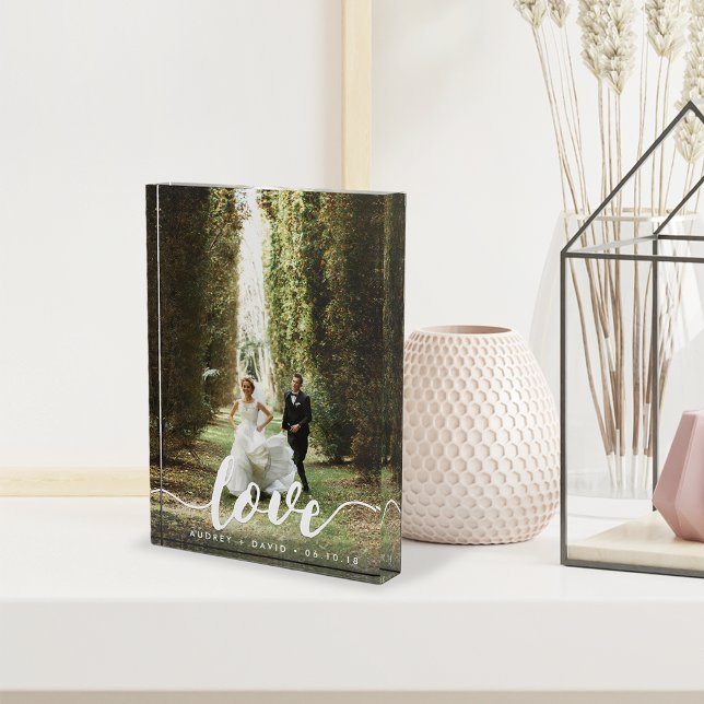 Love Script Overlay | Personalized Wedding Photo Block (Creator Uploaded)