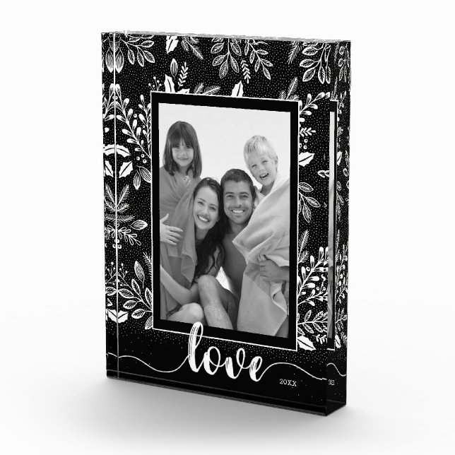 LOVE Script Overlay Photo Block (Right)